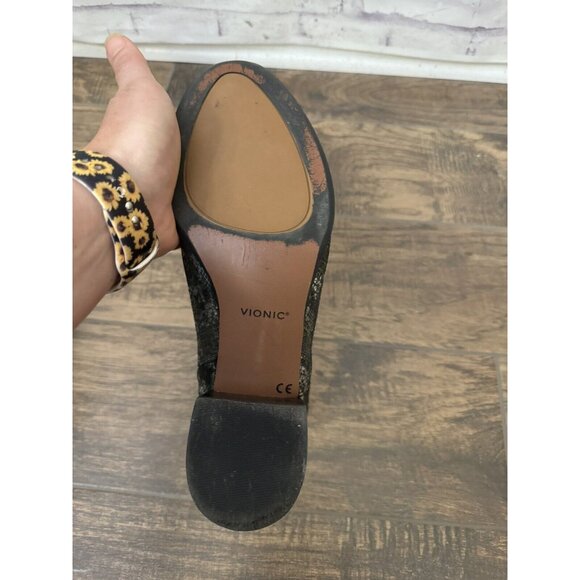 Vionic Size 9 Kamryn Boa Metallic Snake Nebuck Ankle Boots Booties Comfort Shoe‎ - Picture 9 of 15